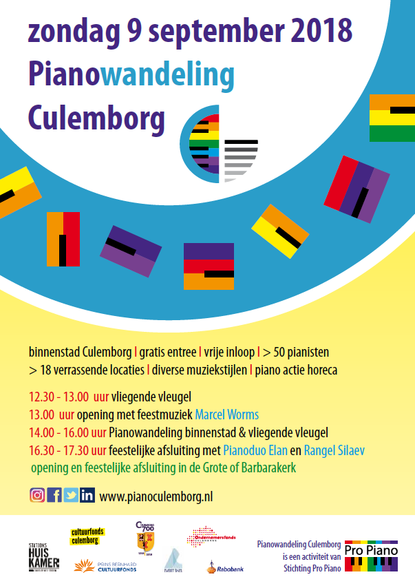 Poster Piano Festival Culemborg 2018