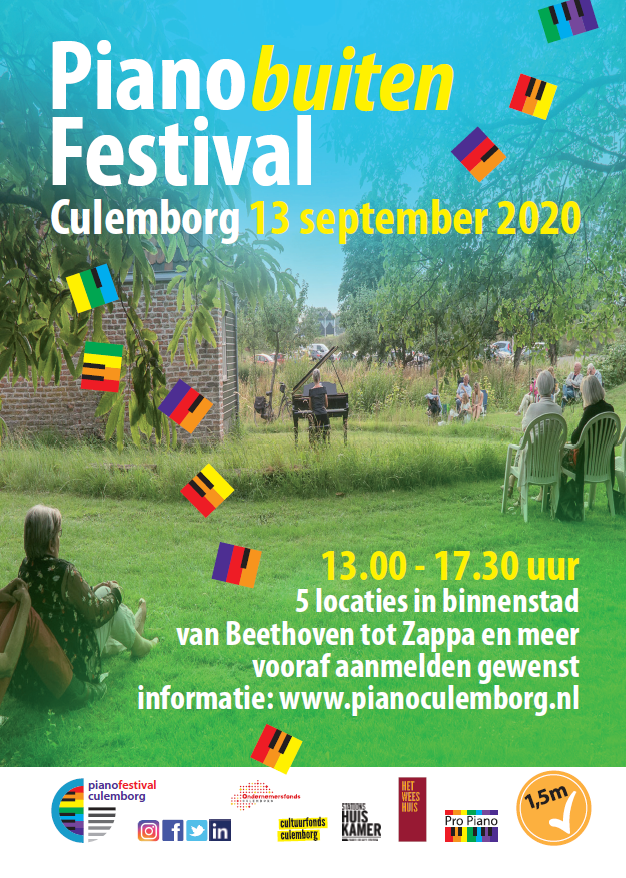 Poster Piano Festival Culemborg 2020