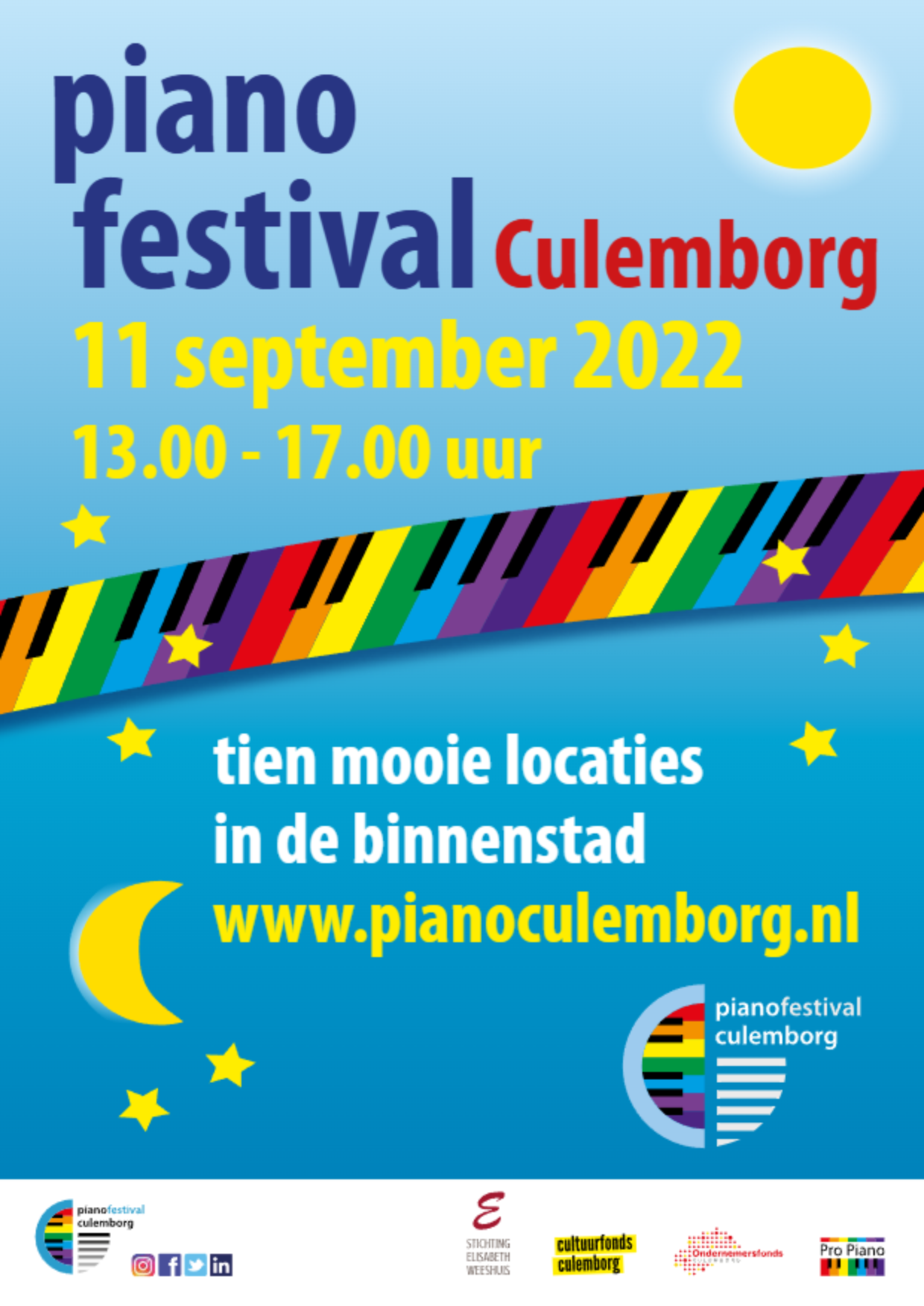 Poster Piano Festival Culemborg 2021