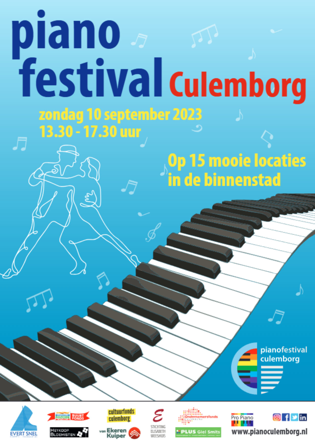 Poster Piano Festival Culemborg 2023