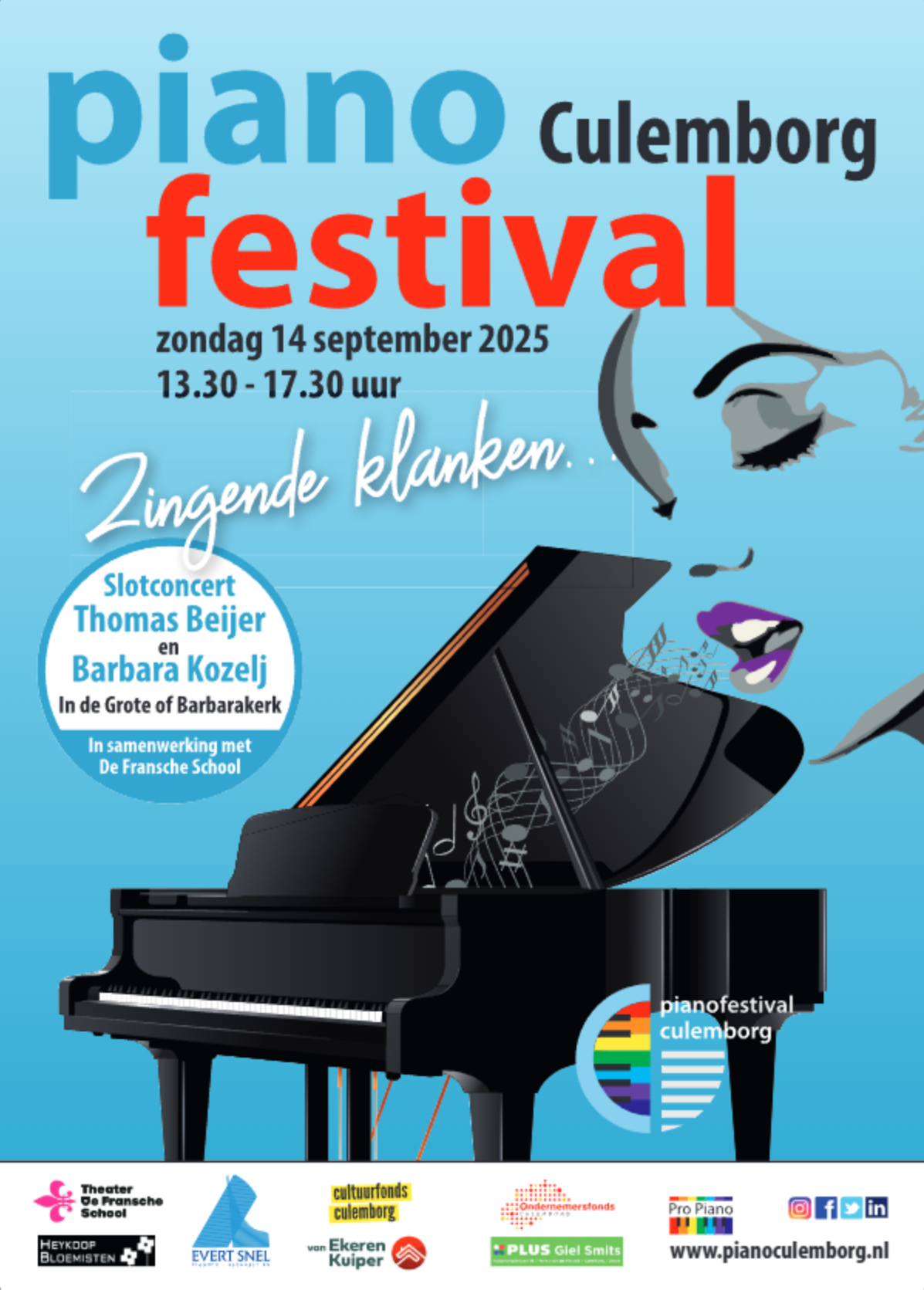 Poster Piano Festival Culemborg 2025